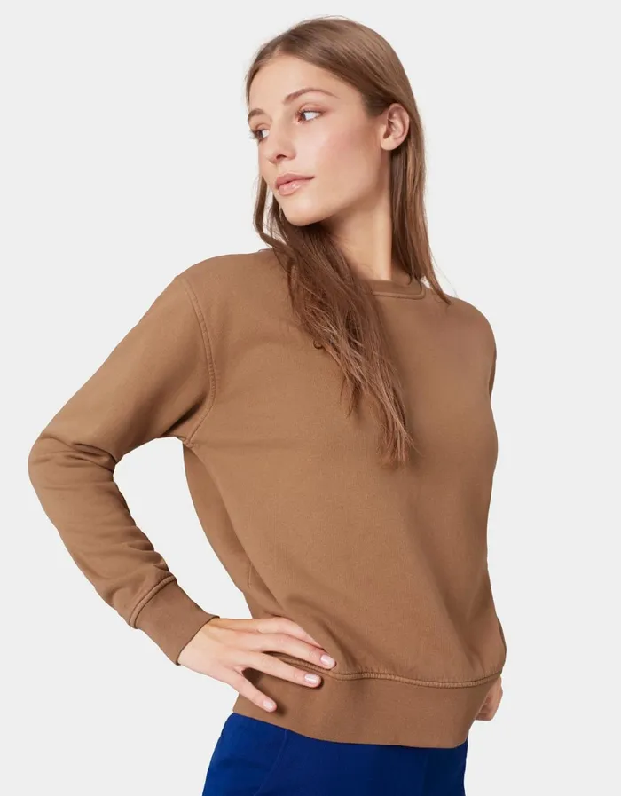 Women Women Classic Organic Crew Ocean Green Colorful Standard Crewneck Sweatshirts