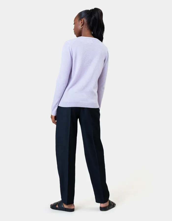 Women Women Light Merino Wool Crew Navy Blue Colorful Standard Knit Sweaters