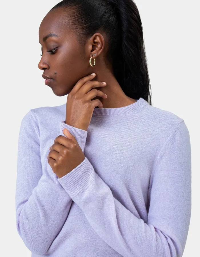 Women Women Light Merino Wool Crew Navy Blue Colorful Standard Knit Sweaters
