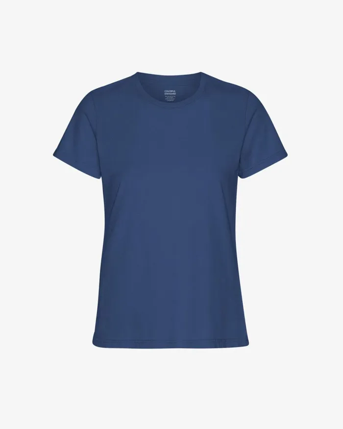 Women Women Light Organic Tee Marine Blue Colorful Standard TShirts