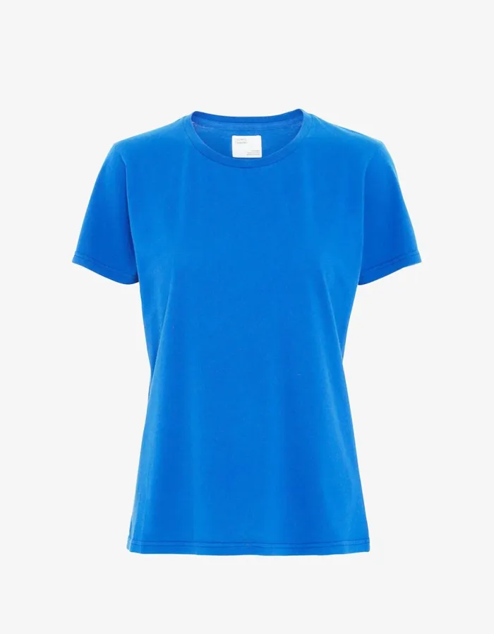 Women Women Light Organic Tee Pacific Blue Colorful Standard TShirts