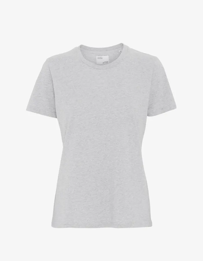 Women Women Light Organic Tee Snow Melange Colorful Standard TShirts