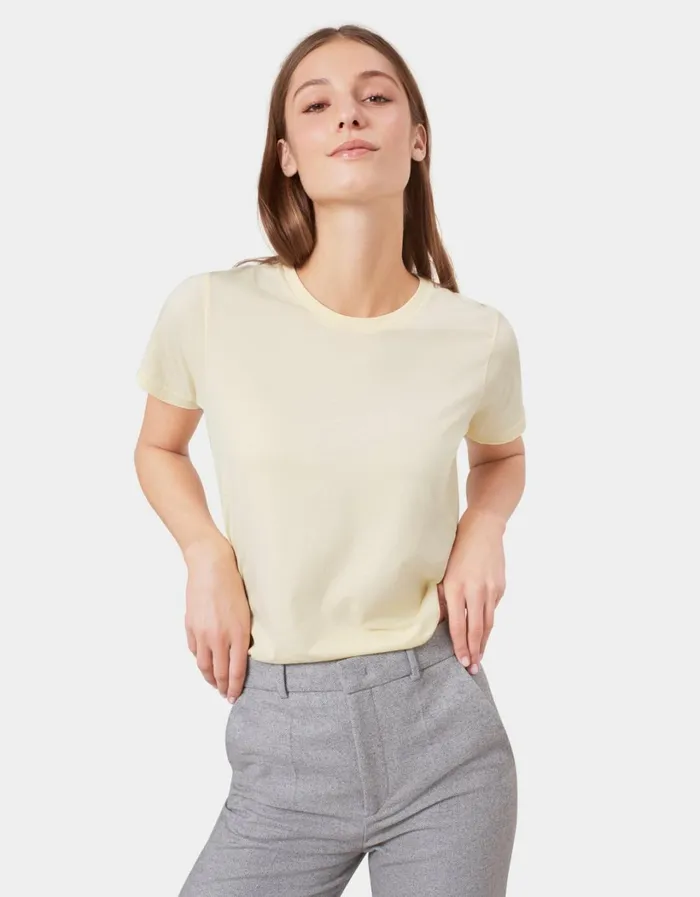 Women Women Light Organic Tee Snow Melange Colorful Standard TShirts