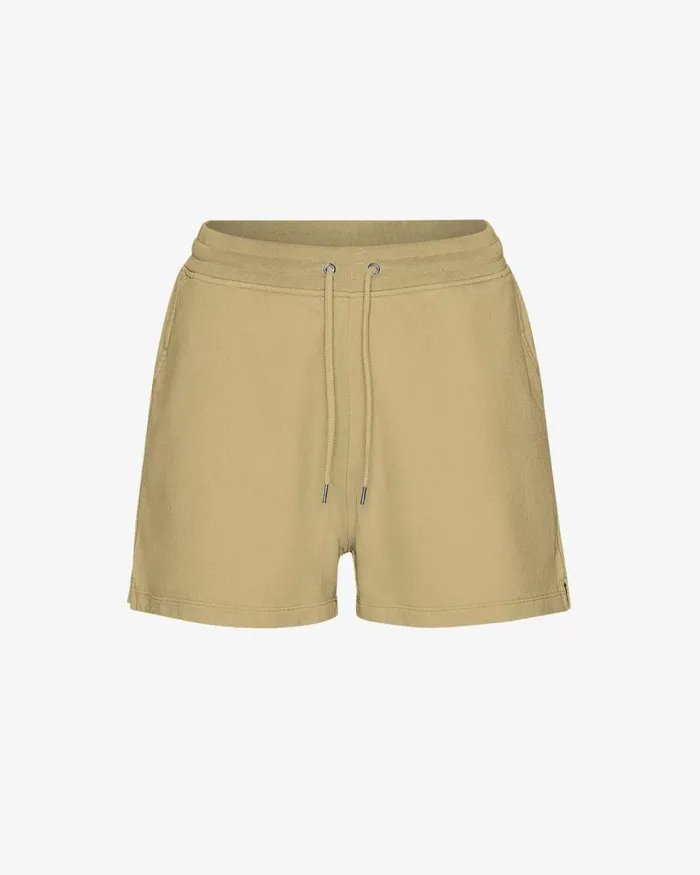 Women Women Organic Sweatshorts Desert Khaki Colorful Standard Shorts