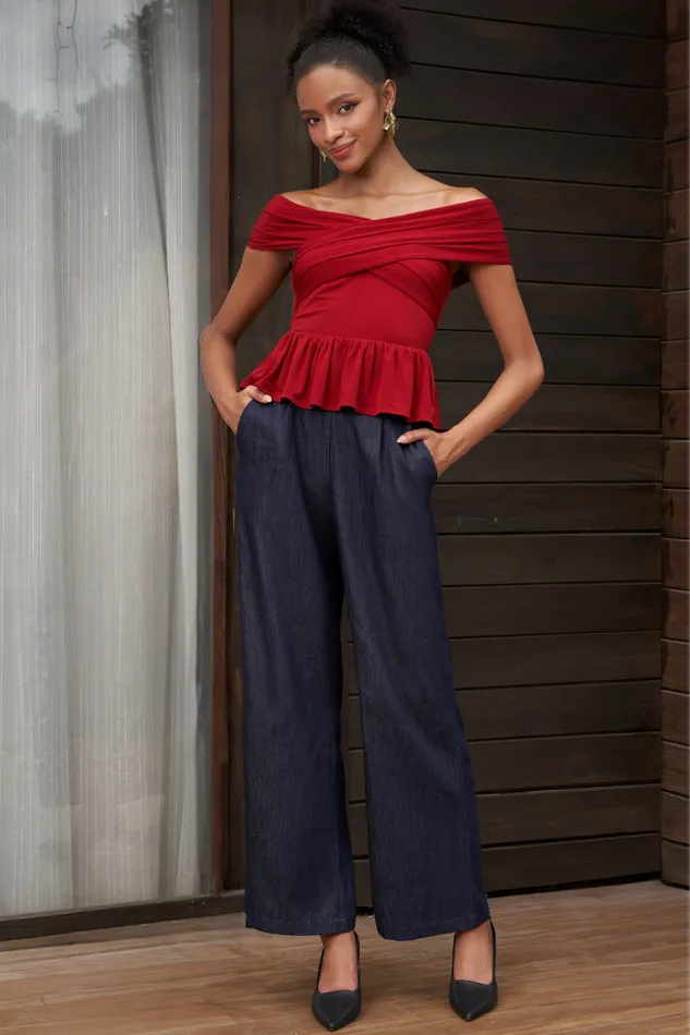 Women YUMI KIM Bottoms BOBBI PANT Dark Chambray
