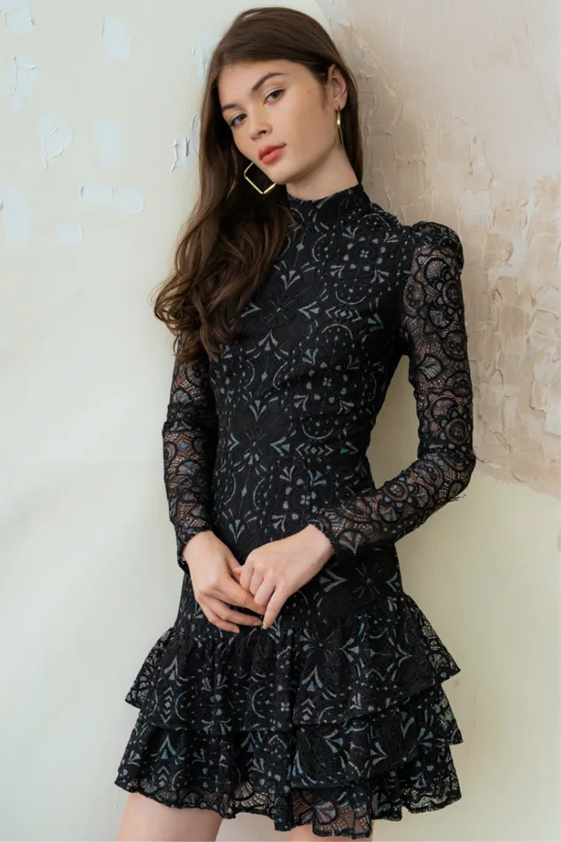 Women YUMI KIM Dresses ROBYN DRESS Brandy Lace Black