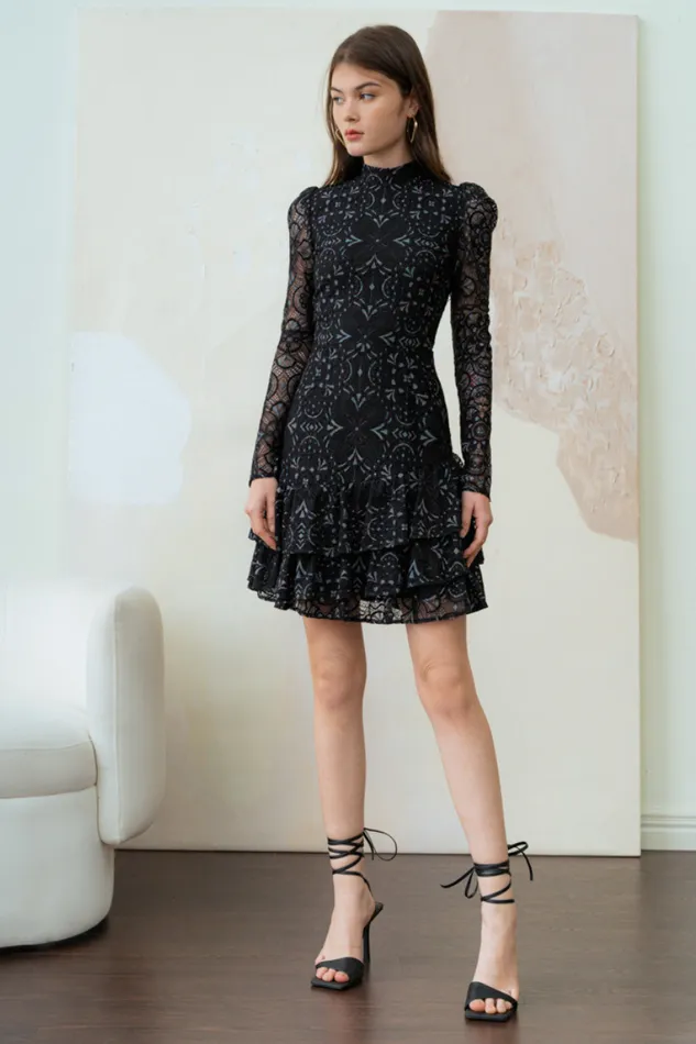 Women YUMI KIM Dresses ROBYN DRESS Brandy Lace Black