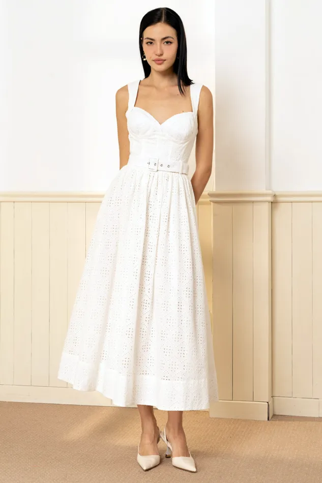 Women YUMI KIM Dresses SHIV DRESS Cali Eyelet White