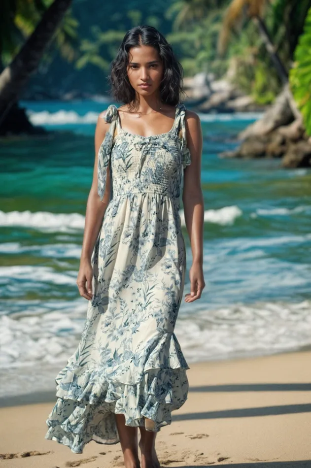 Women YUMI KIM Dresses TRISHA DRESS Lunar Garden Cyan