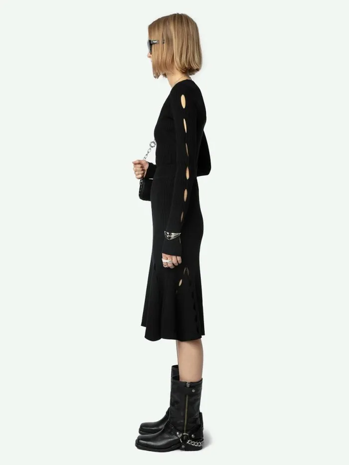 Women Zadig and Voltaire Dresses and Skirts Ginza Skirt Black Women Zadig and Voltaire Dresses and Skirts Ginza Skirt Black