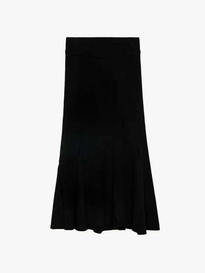 Women Zadig and Voltaire Dresses and Skirts Ginza Skirt Black Women Zadig and Voltaire Dresses and Skirts Ginza Skirt Black