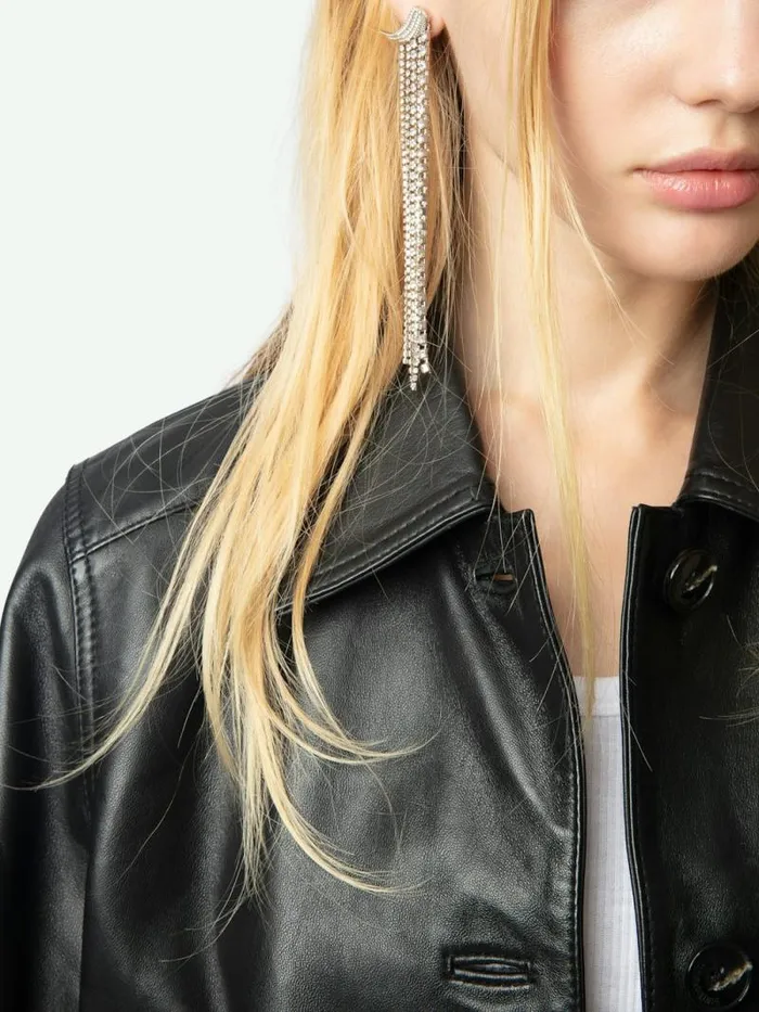 Women Zadig and Voltaire Jackets and Coats Liston Leather Jacket Black