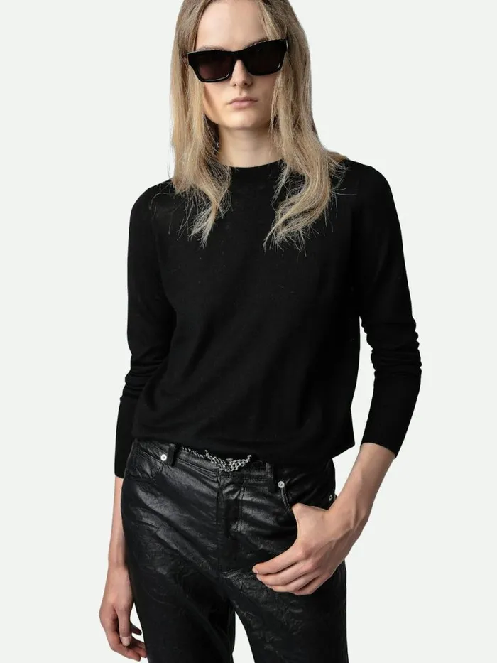 Women Zadig and Voltaire Sweaters and Cardigans Emma Sweater Black