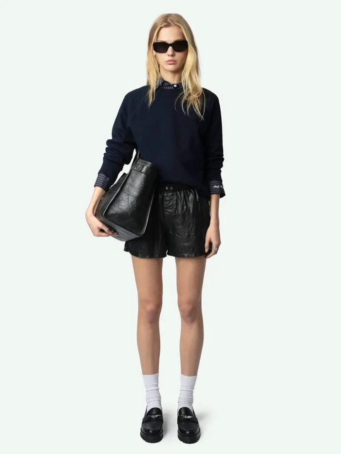 Women Zadig and Voltaire Sweatshirts and Hoodies Upper Sweatshirt Encre