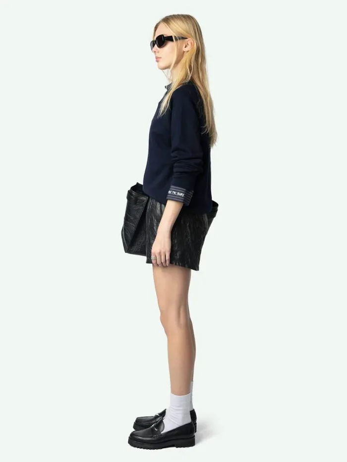 Women Zadig and Voltaire Sweatshirts and Hoodies Upper Sweatshirt Encre