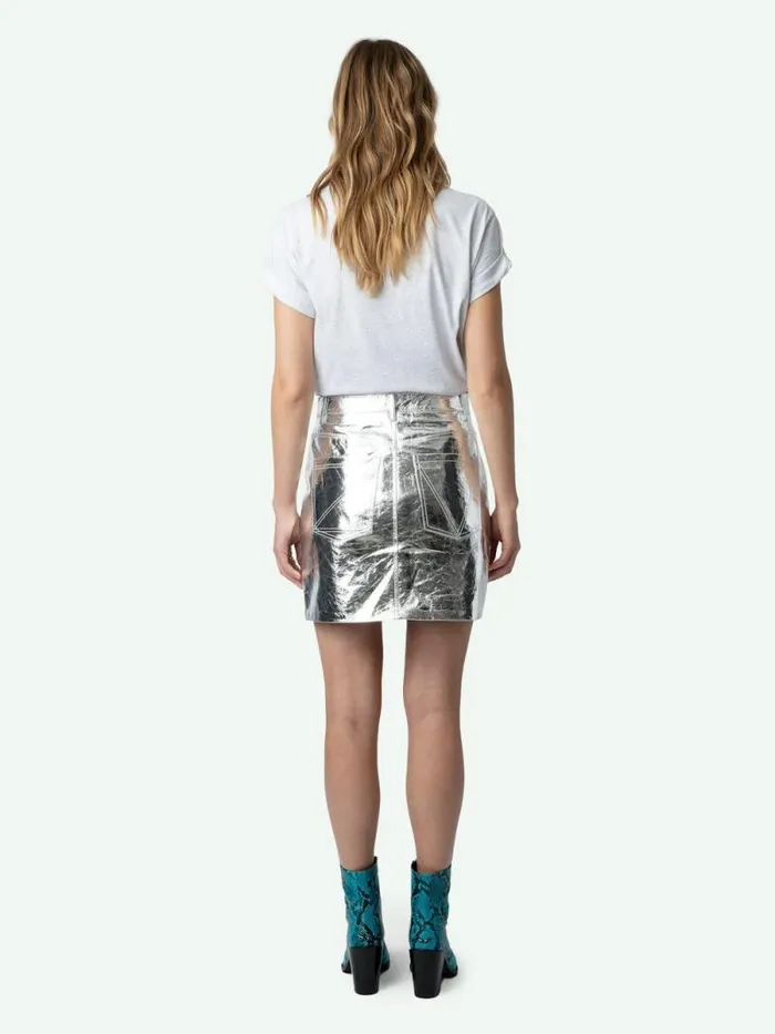 Women Zadig and Voltaire TShirts Anya Photoprint Tshirt Gris Chine
