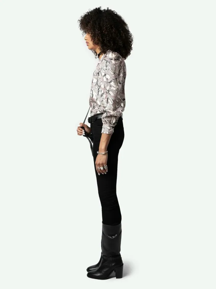 Women Zadig and Voltaire Tops and Shirts Telia Silk Tunic Ecru