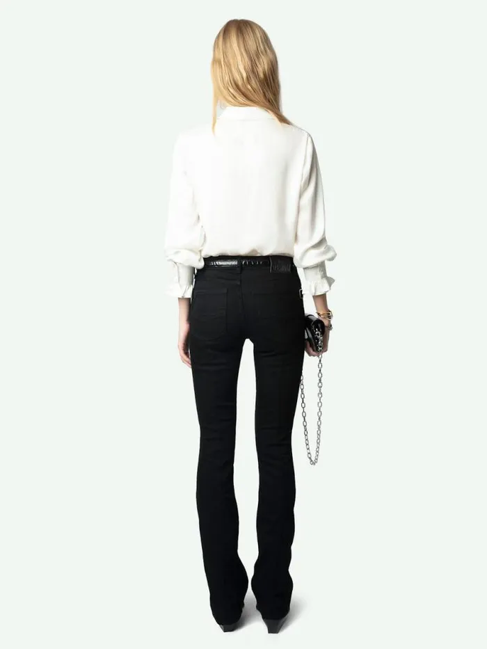 Women Zadig and Voltaire Tops and Shirts Thely Satin Shirt Judo