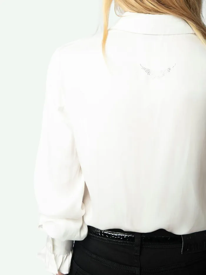 Women Zadig and Voltaire Tops and Shirts Thely Satin Shirt Judo