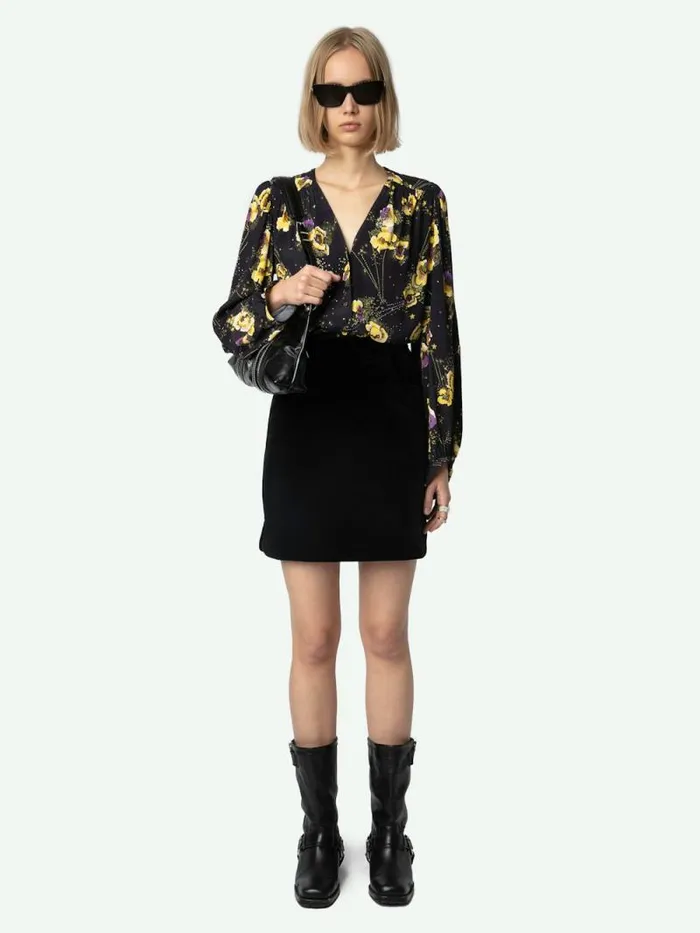 Women Zadig and Voltaire Tops and Shirts Turin Shirt Black