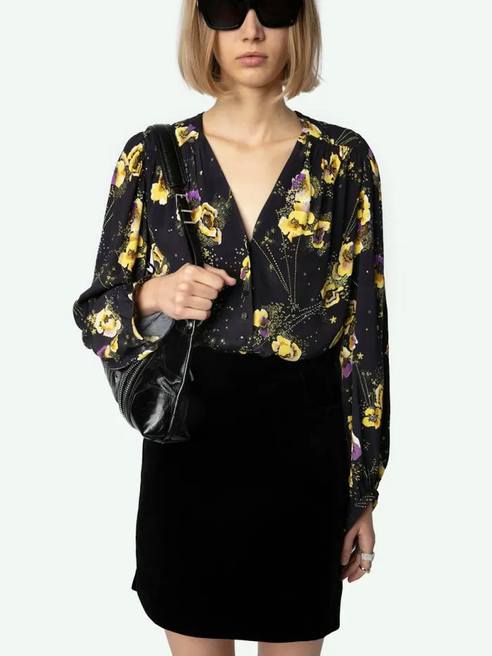 Women Zadig and Voltaire Tops and Shirts Turin Shirt Black Women Zadig and Voltaire Tops and Shirts Turin Shirt Black