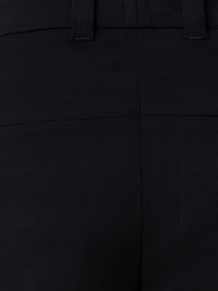Wool DoubleFace Cropped Pants Black Women Akris Pants