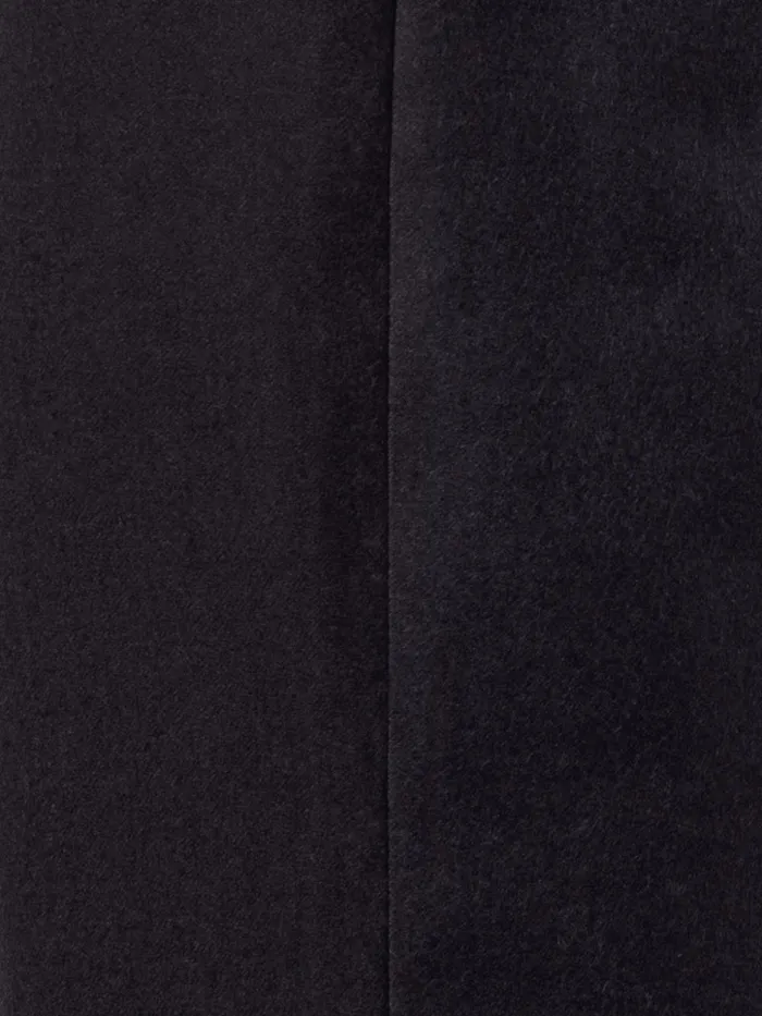 Wool Stretch Flannel Cropped Tapered Pants Charcoal Women Akris Pants